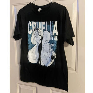 Disney Cruella De Vil 101 Dalmatians, Adult Medium, Cotton  Black